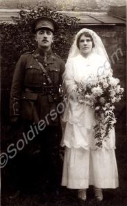 Captain Francis Hart Toop, with his wife. 2nd Batt