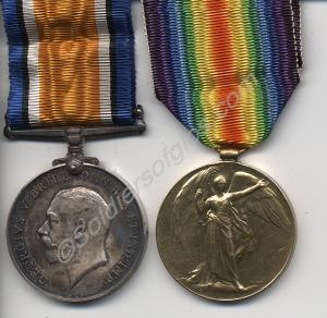 Group of two medals; British War Medal and Allied