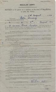 Army Form B271A. Volunteer notice. 22530092 Privat