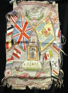 Chinese silk embroidery of the 2nd Battalion Glouc