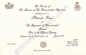 Invitation card and envelope to Reception for the