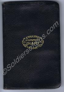 Collins Pocket diary of Major W.M. Lowick. 1/6th B