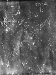 Aerial reconnaissance photograph of the Italian fr