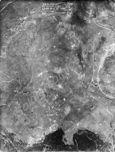 Aerial reconnaissance photograph of the Italian fr