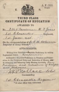 Third Class Certificate of Education awarded to 23