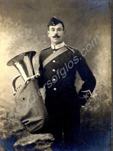 Bandsman of the Gloucestershire Regiment. c. 1905.
