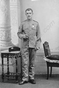Musician of the Gloucestershire Regiment with serv