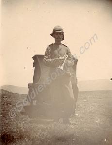 Bugler, possibly in South Africa during the Boer W