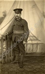 Portrait of a soldier, Gloucestershire Regiment.