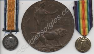 Group of two medals; British War Medal, Allied Vic