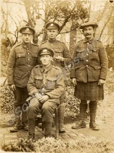 "Officers Servants" from four different regiments