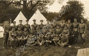Group of officers of unknown unit. c. 1918