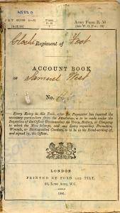 Account Book A.F.B.50.  166 Private Samuel West.