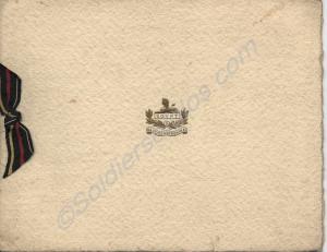 Christmas Card. 1st Battalion, The Gloucestershire