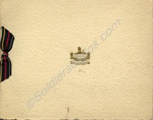 Christmas Card. 1st Battalion, The Gloucestershire