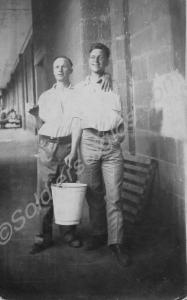 Two soldiers in barracks.  1st Battalion, The Glou
