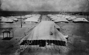 Encampment by the sea. 1st Battalion, The Gloucest