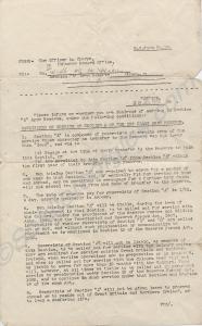 Conditions of Service in Section "A" of the 1st Cl
