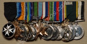 Group of thirteen medals; Order of St. John of Jer