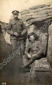 Snipers. Company Sergeant-Major William Bizley sea