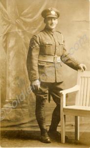 Portrait of a lance-corporal with four overseas se
