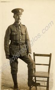 Portrait of a soldier of the Devonshire Regiment,