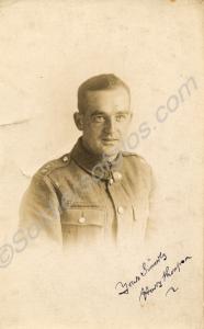 Portrait of a Territorial soldier with a shoulder