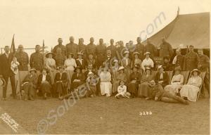 Sergeants with their families outside the Sergeant