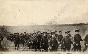 "1 V.B. Gloucester Regt. West Lulworth 1907." 1st