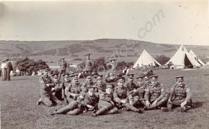 View of soldiers in camp. 4th (Territorial) Battal