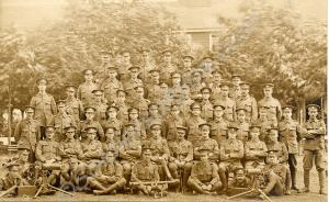 Machine gun training platoon, circa 1915. Various