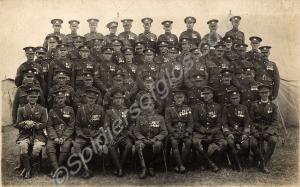 Group of officers and sergeants. Gloucestershire R