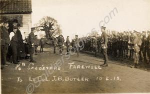 "1/4th Glosters Farewell to Lt. Col. J.B. Butler 1