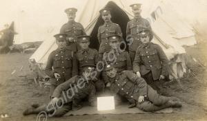 Soldiers in camp. Possibly 3/4th Battalion, The Gl