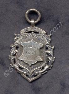 Silver football medal. N.W.R. Football Tournament
