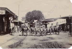 Donkey riding in Tientsin. 2nd Battalion, The Glou