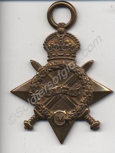 1914-1915 Star. Awarded to Captain C.E. Greenall.