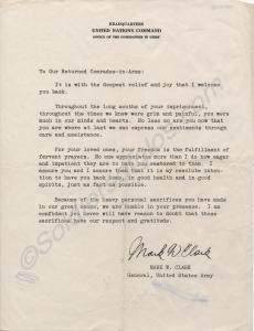 Message from General Mark W. Clark (U.S.A.) to all