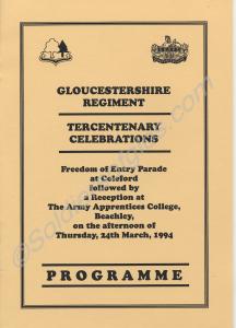 Memorabilia from the Tercentenary Celebrations of