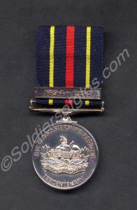 Tercentenary Medal, with clasp 1694-1994. Serial n