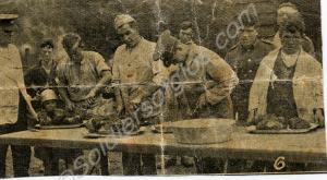 Magazine photograph and hand-written caption, "Ros