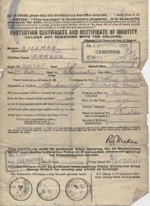 A.F.Z11 Discharge Certificate. Property of 1913/2
