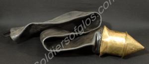 Brass pike crown with leather Colour Case for Quee