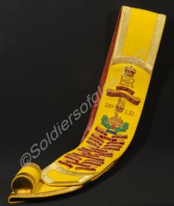 Regimental Colour shoulder belt of 1st Battalion,