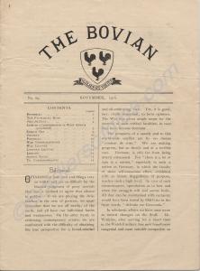 School magazine, "The Bovian", of Cowbridge School