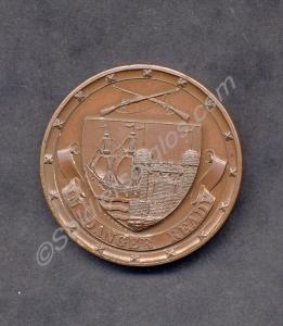 Bronze shooting medal. Awarded to Private G. Mille