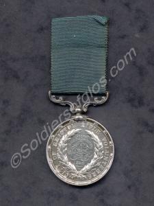 Slver shooting medal. Best Shot of the Battalion.