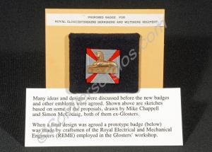 Prototype badge for the Royal Gloucestershire, Ber