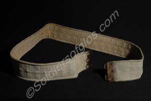 White web belt, 1937 pattern, with no shoulder str