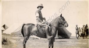 Mounted officer of 1st Battalion, The Gloucestersh